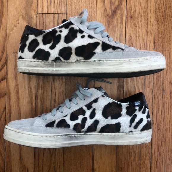 P448 John Leopard Low-Top Sneakers 37 - Picture 4 of 11